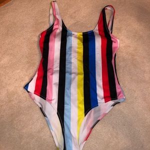 Cute Padded Cupshe Striped One Piece